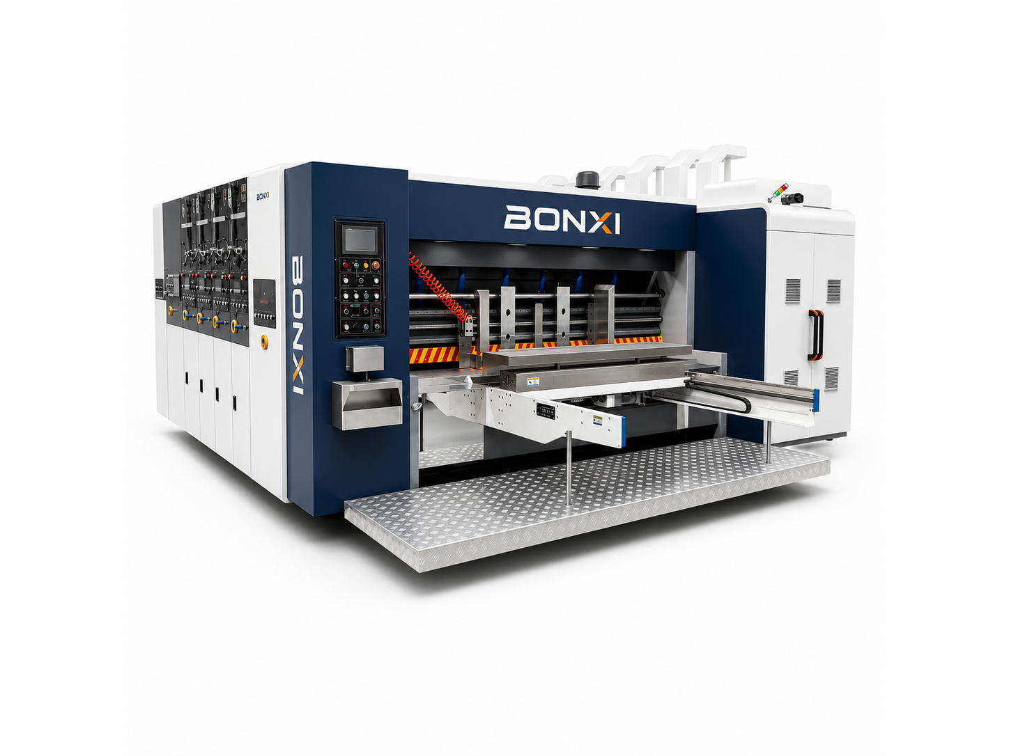 4 color corrugated box flexo printer slotter die cutter