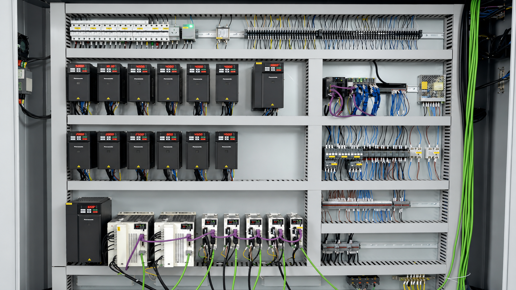 Automatic flute laminator PLC control system