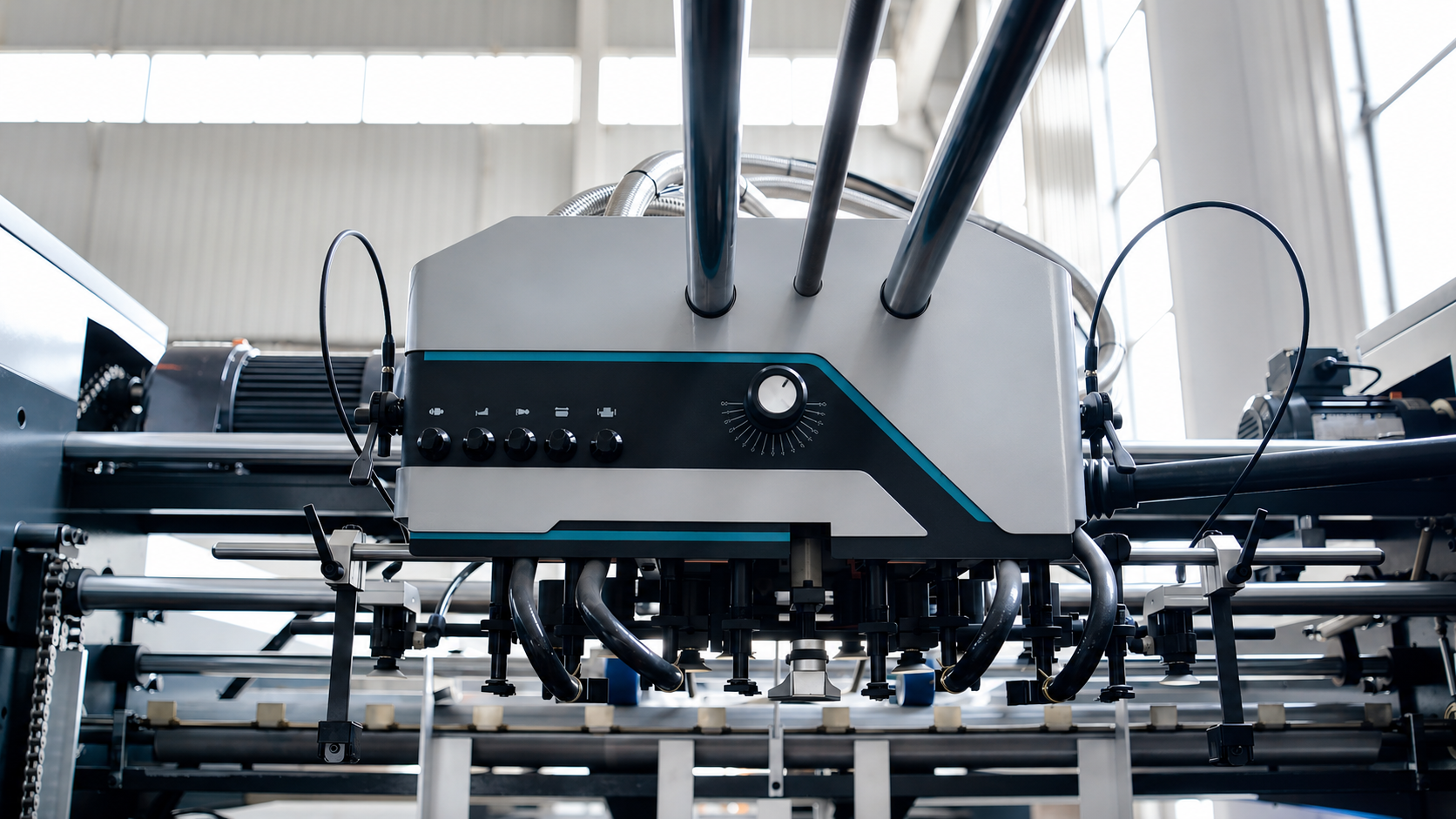 Automatic flute laminator top sheet feeding unit