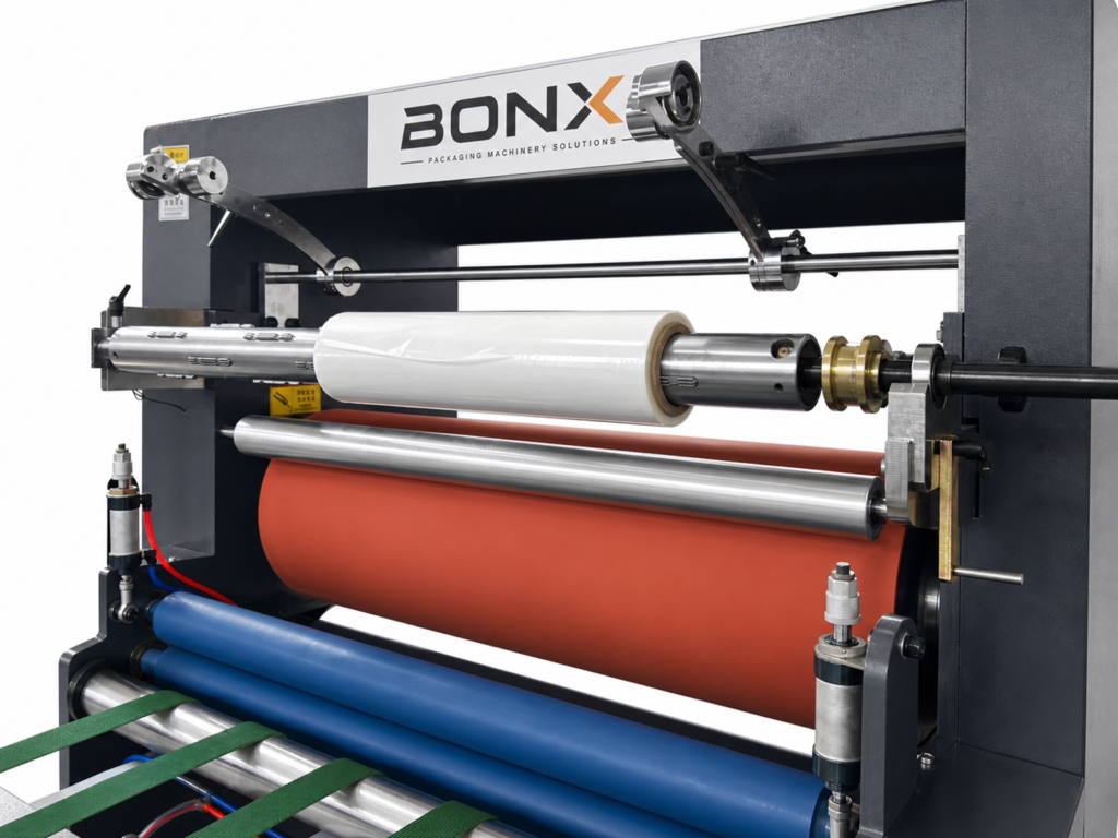 Heating and laminating roller unit of the YDWL-1120 paperboard laminating machine
