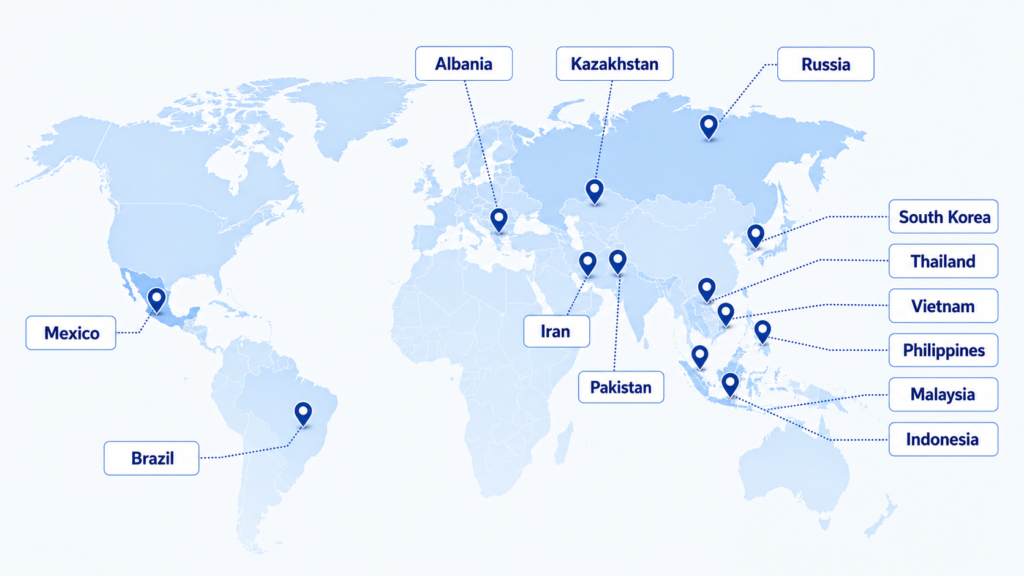 BONXI carton machinery export markets across 13 countries