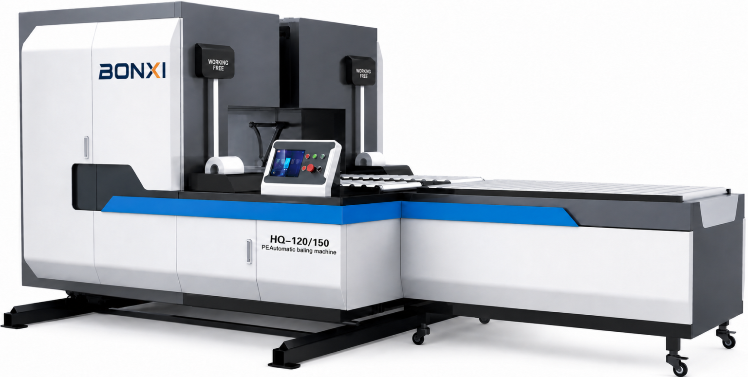 BONXI 120/150 Automatic PE Strapping Machine for Corrugated Carton Boxes