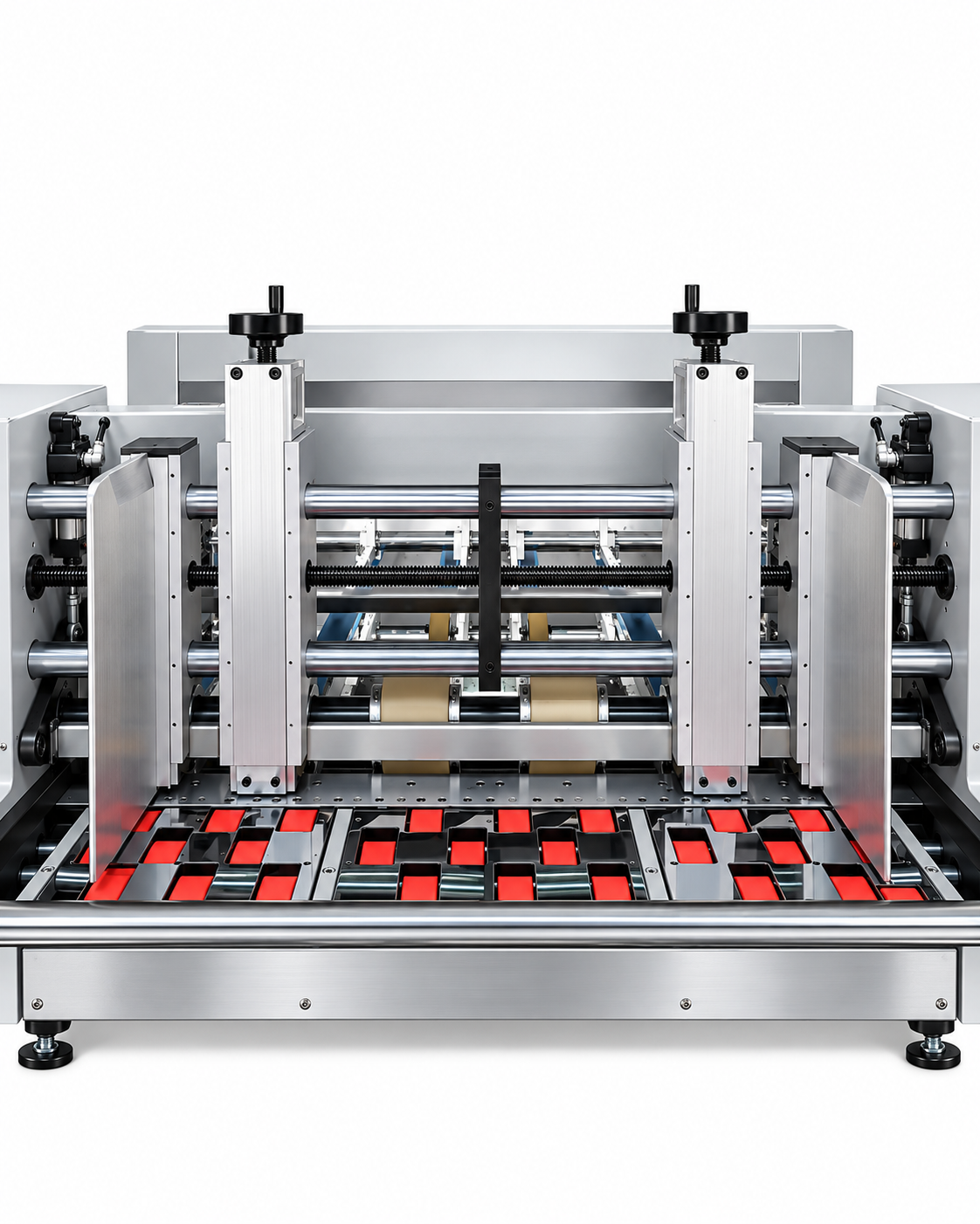 Lead-edge feed rollers and adjustable sheet guides on the ZHM-1520QE